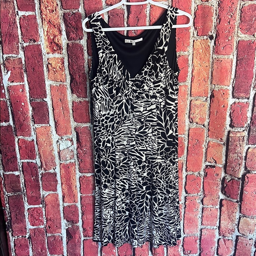 Evan Picone Black & White Floral women’s Dress Size 12